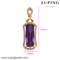32896 Xuping jóias pingente de forma retangular de luxo com acabamento requintado